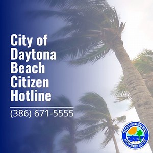 10:50 a.m. storm update 9/2: Residents with questions about Hurricane Dorian can call the city's Citizen Hotline at (386) 671-5555. The hotline will be staffed 24 hours a day through the duration of the storm. #HurricaneDorian Daytona Beach Police Department Daytona Beach Fire Department | The City of Daytona Beach Government | Facebook