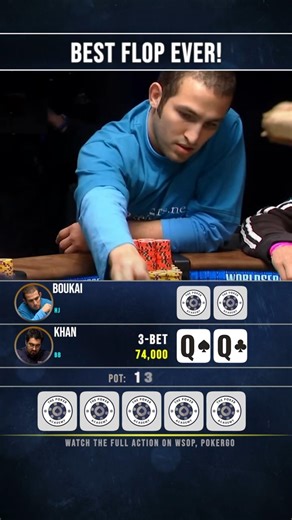 BEST FLOP EVER! 😱 #poker #pokerstrategy