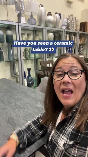 Ceramic tables are a hot trend that will have lasting power because they are beautiful, durable and easy to care for. Bonus: many have the oh so easy to open glide leaf extensions! #ceramicdiningtable #diningtable #yxefurniture | International Furniture Wholesalers