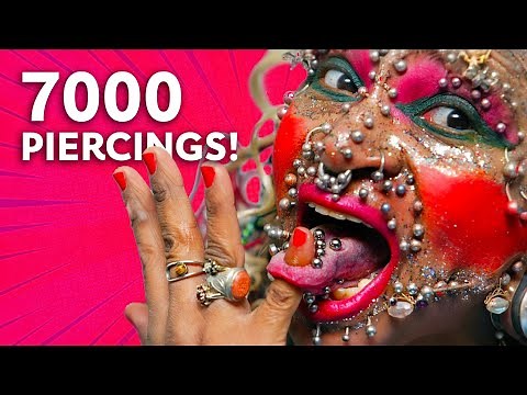 You Won't Believe How Many Piercings This Woman Has: Elaine Davidson's Extreme Transformation!