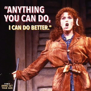 27K views · 457 reactions | One of Irving Berlin's most beloved songs from ANNIE GET YOUR GUN: "Anything You Can Do." What's your favorite lyric in the Annie vs. Frank rebuttal?  Listen to the various cast albums here: https://bit.ly/3ffZyug #AGYG75 | Irving Berlin | Facebook