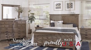 Vaughan-Bassett furniture crafted by over 400 artisans in southern Virginia. Heirloom-quality furniture designed for the modern home. Stop by peter andrews today to see this beautiful furniture. | peter andrews