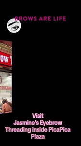 JASMINE’S EYEBROW THREADING (210) 461-2032 Eyebrow threading is 100% natural that accentuate your eye with the perfect arch and shape! 👁️ | PicaPica Plaza