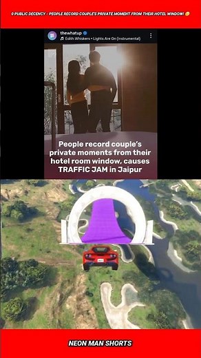 0 Public Decency - People record couple's private moment from their hotel window! 😕 #shorts