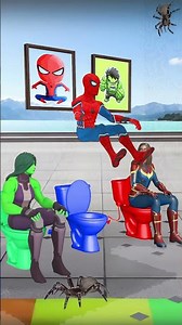 Spiderman VS She Hulk VS Ms Marvel | 3D Fly High Challenge