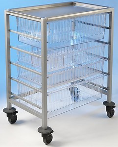 [Hot Item] 48 Liters 600X400X200 mm Plastic Storage Tray with Compartments