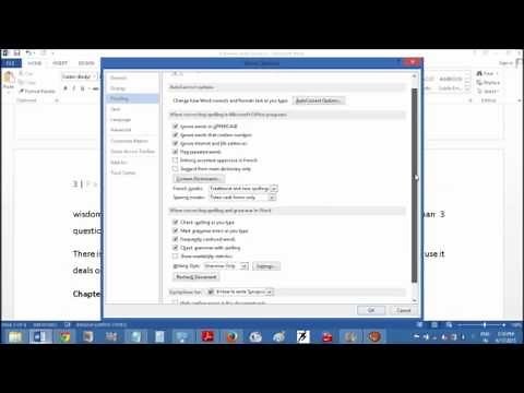 How to Turn ON Automatic Spell Check in Microsoft Office Word 2013 I MS OFFICE FAQs