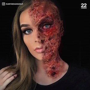 This teenangers special effects makeup skills are INCREDIBLE! (via Ruby Mitchell Media Make-up) | Happiness Heroes