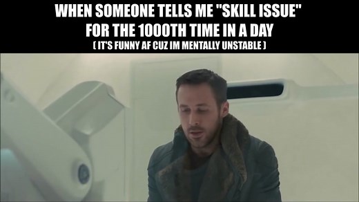 When Someone Says Skill Issue #meme #skillissue #bladerunner2049