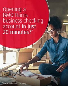Open a BMO Harris business checking account in just 20 minutes* and get the support of experienced bankers on your side. Plus, get up to $500* just for switching. | BMO U.S.