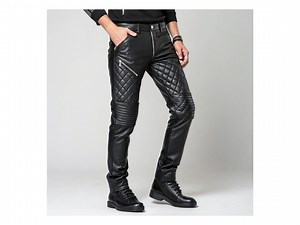 Handmade Quilted Leather BDSM Pants: Tight Black Cowhide Trousers - Etsy