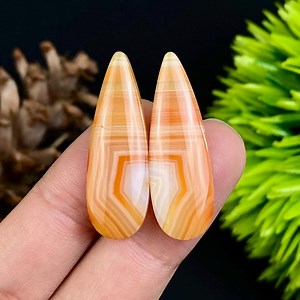 Carnelian Agate Cabochon Pair – Ideal for Earrings & Statement Jewelry - Etsy Australia