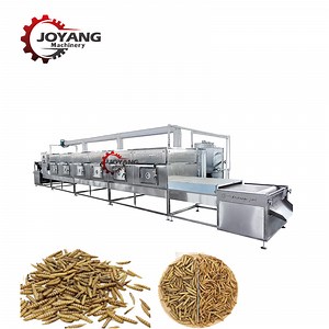 [Hot Item] Microwave Tunnel Type Bsfl Dryer Continuous Black Soldier Fly Egg Larva Maggot Drying Machine Equipment