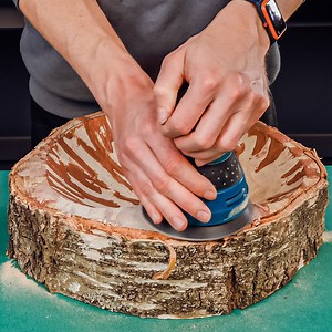 Turning Old Stump Into A Great & Handy Device | Crafty Panda How