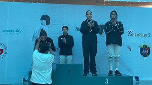 11K views · 47 reactions | WATCH | Awarding Ceremony of Women’s Epee of the Philippine Fencing Association (PFA) Senior Ranking- SEA Games qualifying tournament at Gateway 2, Cubao, Quezon City. National team members Alexa Larrazabal and Ashley Harrison won the gold and silver medals while Juliana Gomez pocketed the bronze. Jess Laid/ RP2Sports #RP2Sports | Sports Radio 918 AM | Facebook