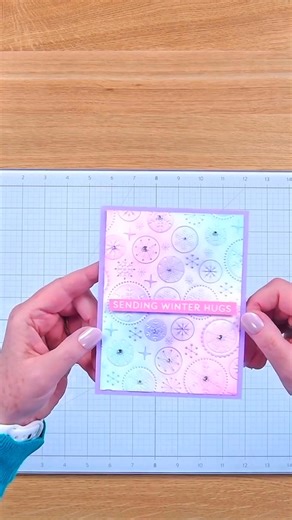 Spellbinders Paper Arts on Instagram: "Blending into a winter wonderland! ❄️ Watch this pastel magic come to life with July’s Starry Snowfall 3D Embossing Folder. Emboss, ink, sparkle—repeat! 💜 Join the fun → https://spellbinders.shop/238 #spellbindersclubkits #cardmaking #embossing #holidaycards"