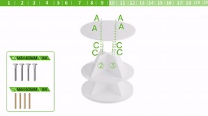 HOPUBUY 7-Tier Rotating Shoe Rack Tower, 360° Spinning Wood Shoe Organizer with Lazy Susan, Free-Standing Shoe Display Stand for Entryway, Closet - White