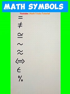 Math Symbols‼️ | Math Tricks Tutorial