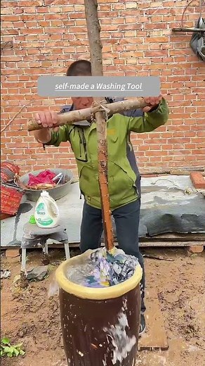 Simple Device Roughly Demonstrating The Principle Of Washer Machine Running !