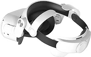 Head Strap for Quest 2, Adjustable Elite Strap Reduce Face Pressure Enhance VR Experience