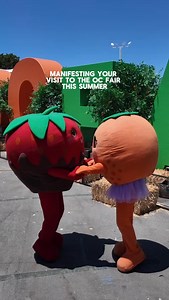 Olivia Orange and Strawberry Jan are in full manifestation mode. ✨ They’ve got one thing on their minds: you at the OC Fair this summer. Catch them July 18 – Aug. 17 and Find Your Happy at the OC Fair! Advance tickets required: ocfair.com/tickets | OC Fair