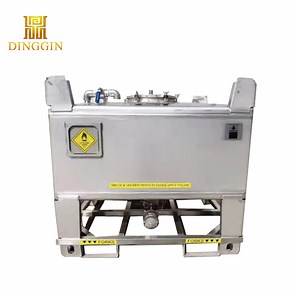 [Hot Item] 1000L Stainless Steel IBC Containers Water Totes Tanks for Sale for Chemical Liquid Food Essence Gasoline Kerosene Esters Solvent