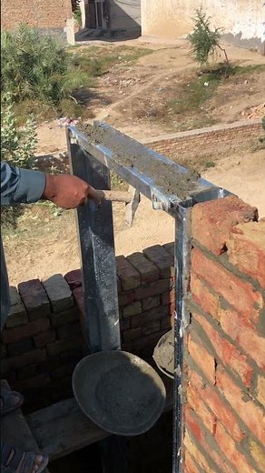 How to vibrate concrete above a door frame