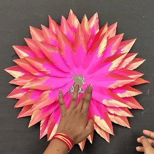 34K views · 132 reactions | Pink Paper Flower Design For Room Decor #idea #fun #make | Deep's CRAFT | Facebook