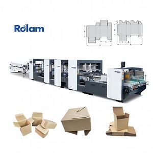 [Hot Item] Automatic Carton Box Making Folder Gluer (GK-1200PC) Crash Lock Bottomm Folding Gluing Machine Prices