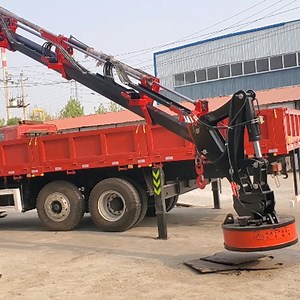 [Hot Item] Factory Provided 4t Knuckle Boom Truck Mounted Hydraulic Jib Crane