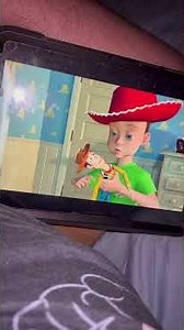 So meet sheriff Woody for the first time from Toy Story on a top 🔝 of the bed 🛏️ probably