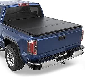 KUIPERAUTO Fiberglass Tri Hard Truck Bed Tonneau Cover Fleetside Compatible for Chevrolet GMC C/K 1988-2002 - 6.5 FT (78 inch)