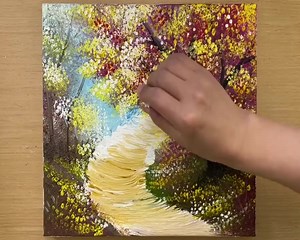 9.9K views · 359 reactions | Painting Fence in Country Road / How to Draw a Couple with Acrylic | HNK ART | Facebook