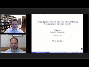 Frederick Boehmke, "Proper Specification of Non-proportional Hazards Corrections in Duration Models"