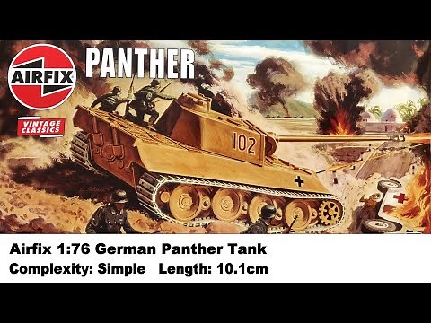 Airfix 1:76 German Panther Tank (Vintage Classics) Kit Review