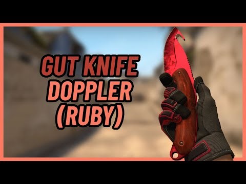 ★ Gut Knife Doppler (Ruby) | CSGO Knife Showcase