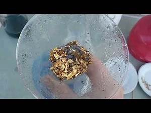 First gold!!! Refining watch cases. Gold precipitation with hydrazine hydrate.