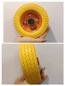 [Hot Item] High Quality Wheelbarrow Wheel 400-8 PU Wheel