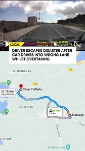 4.9K views · 14 reactions | Recently-surfaced footage reveals two cars escaping what could have been a rather nasty incident after a car bolted into the wrong lane whilst attempting to overtake in Mġarr.  Read: https://maltadaily.mt/watch-driver-escapes-disaster-after-car-drives-into-wrong-lane-whilst-overtaking/ #MaltaDaily | Malta Daily | Facebook