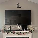 11.8 Inch Metal Wall Letters with Adhesive, Rust-Resistant Black Decorative Alphabet Signs, Outdoor & Indoor Hanging Letters for DIY Home Decor (Y)