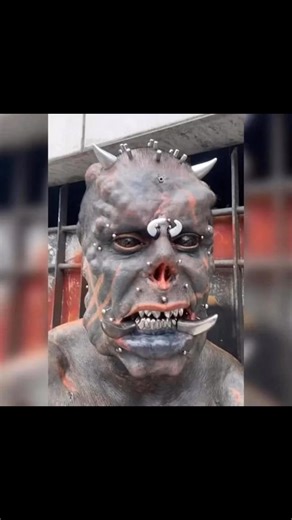 “He’s not human anymore — and that’s the goal.” 😳🖤 Covered in horns, tattoos, and surgical scars, the ‘Human Satan’ just shared a shocking before photo… and it doesn’t even look like the same person. See what he looked like before the transformations in the comments below 👇 | Just About Interesting