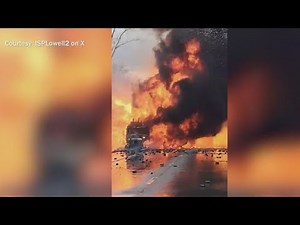 I-65 southbound traffic slowed in Northwest Indiana due to semi-truck fire