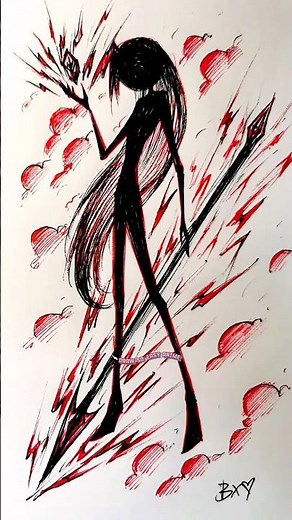 🛡️⚔️スティックマンを描きます【イラストメイキング】 ＃イラスト＃アナログイラス