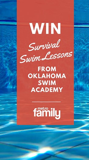 Enter for your chance to WIN a Survival Swim Lesson Package from locally owned Oklahoma Swim Academy, a value of $800! This program teaches children true survival swim skills to ensure they can self-rescue in case of an aquatic emergency. 🌊 Enter through March 19: http://bit.ly/OKCWIN Sponsored by Oklahoma Swim Academy | MetroFamily Magazine