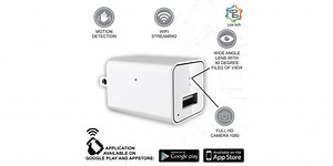 LizaTech LizaCam USB Wall Plug With Hidden IP Camera