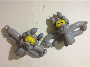 造型氣球 萬聖節 蝙蝠 bat Halloween balloon twisting