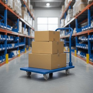 [Hot Item] 300kg Aluminium Foldable Platform Industrial Warehouse Hand Cargo Truck