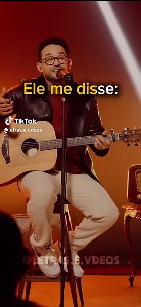 letras e vídeos no TikTok