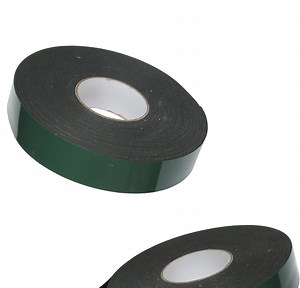 [Hot Item] 1mm Black Card Packing Roll Melt Self Adhesive Acrylic Solvent Glue PE Foam Tape with Green Film