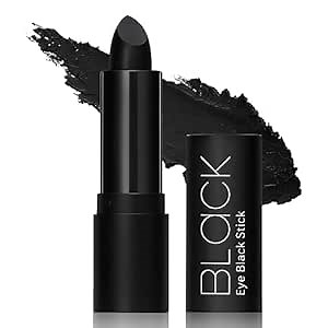 MEICOLY Black Eye Black Stick for Baseball/Softball/Football/Lacrosse,Easy To Color Sports Eye Stick EyeBlack Stick,Long Lasting Halloween Face Paint Cosplay Makeup,Natural Cream Eyeshadow Stick